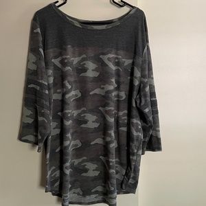 Plus Size Camo T-Shirt